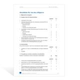 Checkliste Tax Due Diligence