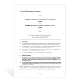 Contrat de vente d’actions nominatives