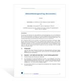 Muster Aktionärbindungsvertrag 