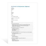 Muster Service Level Agreement (SLA) 