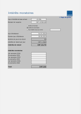 Calculateur d’intérêts moratoires