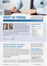 Newsletter Droit du travail