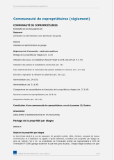 Communauté de copropriétaires (Règlement)