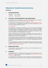 Muster Handelsreisendenvertrag