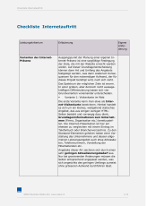 Checkliste Internetauftritt