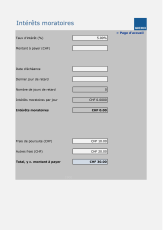 Calculateur d’intérêts moratoires