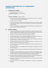 Leasing automobile par un indépendant