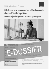 E-Dossier Mettre en œuvre le télétravail dans l’entreprise