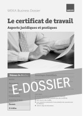 E-Dossier Le certificat de travail