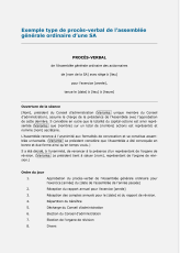 Procès-verbal Assemblée générale