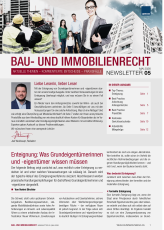Newsletter Bau- und Immobilienrecht
