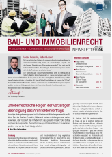 Newsletter Bau- und Immobilienrecht