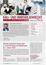 Newsletter Bau- und Immobilienrecht