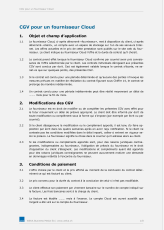 CGV pour un fournisseur Cloud