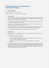 Modèle de contrat d’affrètement