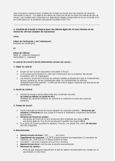 Contrat de travail – Job d'été et emplois de vacances pour élèves