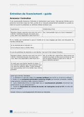 Aide-mémoire Entretiens de résiliation