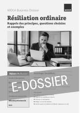 E-Dossier Résiliation ordinaire