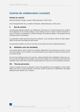 Modèle de contrat de collaboration