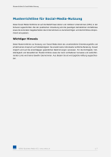 Musterrichtlinie Social-Media-Nutzung