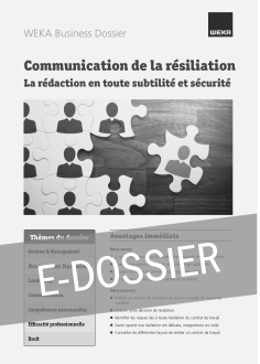 E-Dossier Communication de la résiliation 