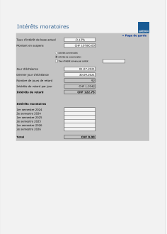 Calculateur d’intérêts moratoires 