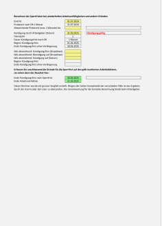 Berechnung der Sperrfristen bei wiederholter Arbeitsunfähigkeit und weiteren Gründen 