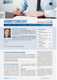 Newsletter Arbeitsrecht 