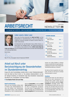 Newsletter Arbeitsrecht 