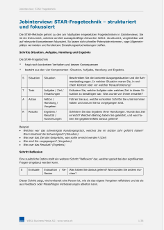 Die STAR-Methode im Bewerberinterview 