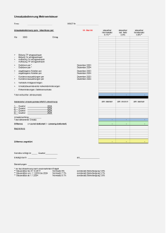 Mustervorlage MWST-Umsatzabstimmung 