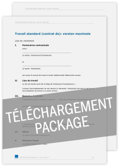 Téléchargement package Contrat de travail standard FGE 