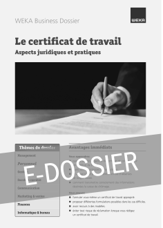 E-Dossier Le certificat de travail 