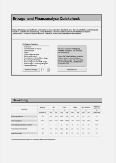Ertrags- und Finanzanalyse Quickcheck 
