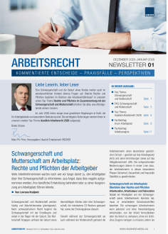Newsletter Arbeitsrecht 