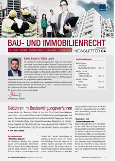 Newsletter Bau- und Immobilienrecht 