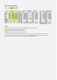 Rechner 13. Monatslohn 