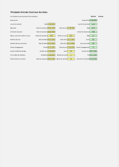 Formules Excel pour les fiches de salaire 