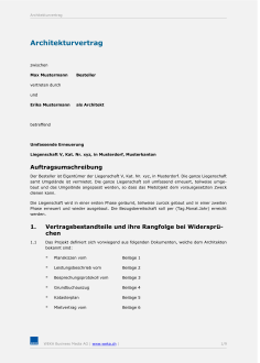 Architekturvertrag - Basismuster 