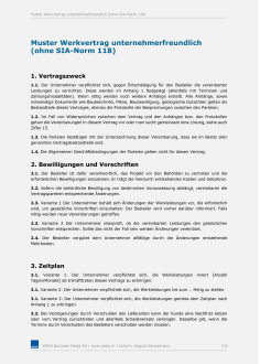 Muster Werkvertrag 