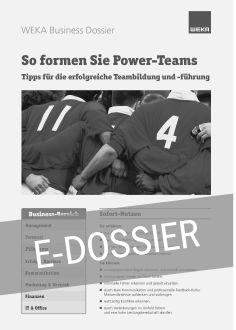 E-Dossier So formen Sie Power-Teams 
