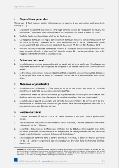 Règlement du personnel 