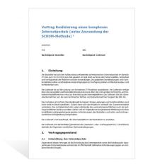 Muster Entwicklung Internet-Projekt 