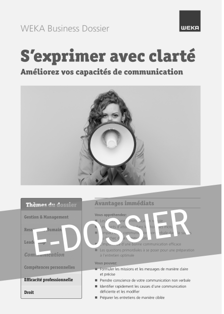 E-Dossier S’exprimer avec clarité 