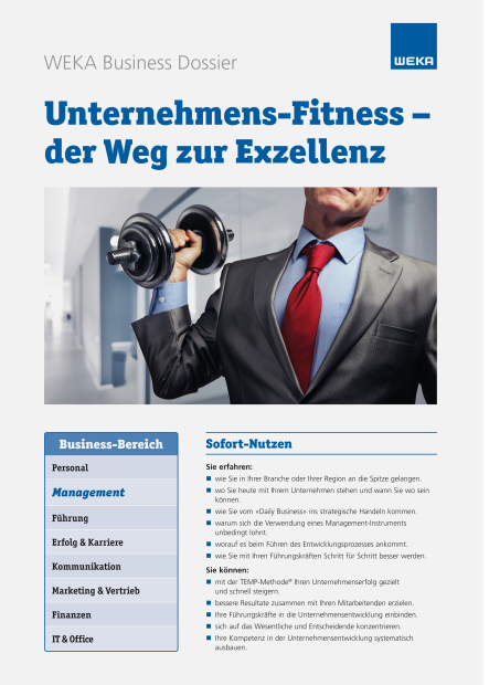 Unternehmens-Fitness – der Weg zur Exzellenz 