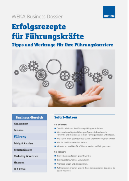 Erfolgsrezepte für Führungskräfte 