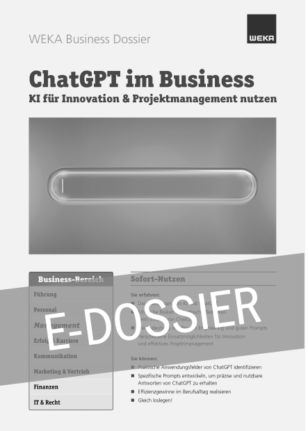 E-Dossier ChatGPT im Business 