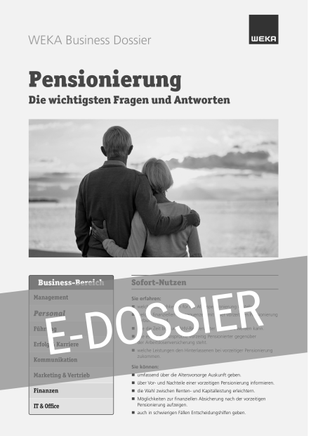 E-Dossier Pensionierung 