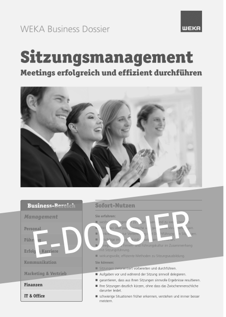 E-Dossier Sitzungsmanagement 