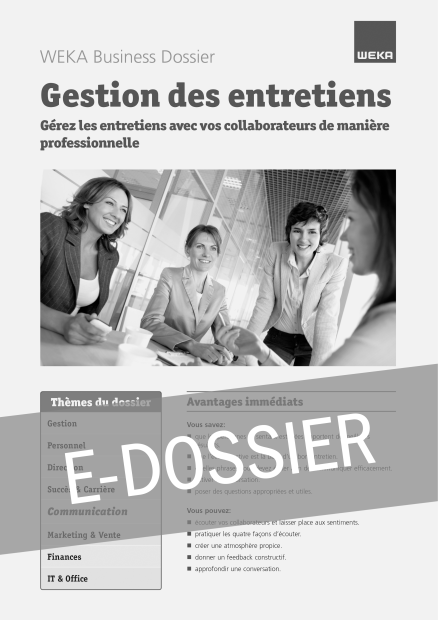 E-Dossier Gestion des entretiens 